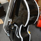 Handcrafted Glossy Black Tololoche (Double Bass) with White Outline