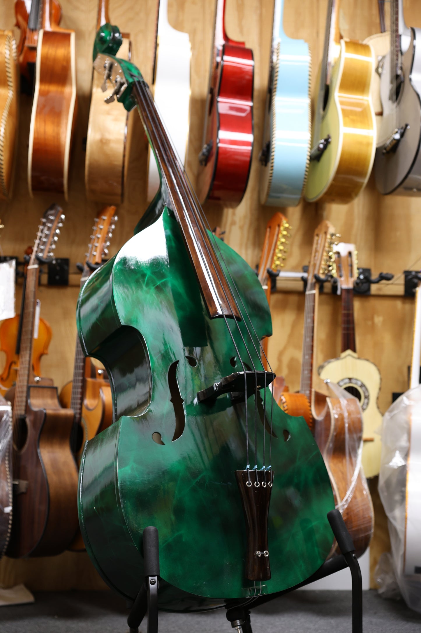 Handcrafted Emerald Tololoche (Double Bass)