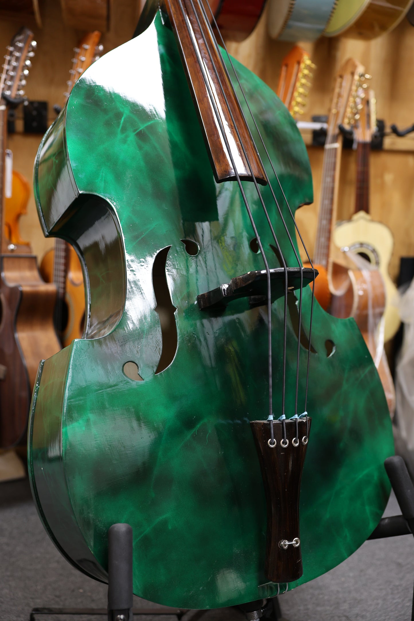 Handcrafted Emerald Tololoche (Double Bass)