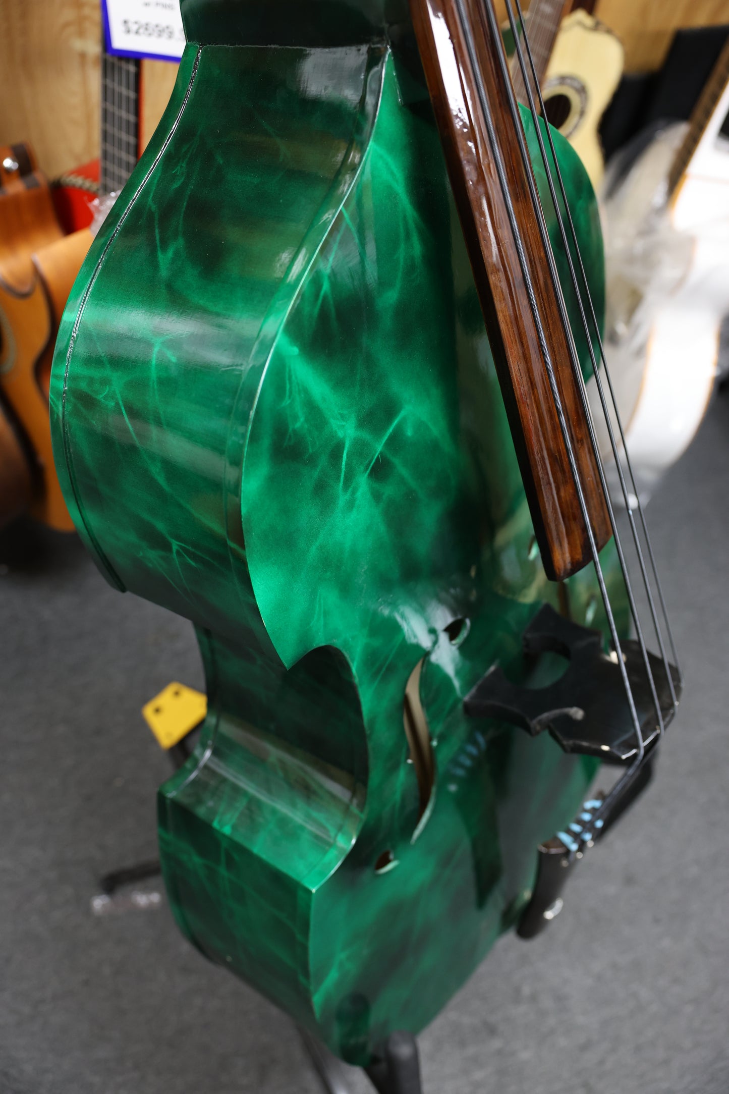 Handcrafted Emerald Tololoche (Double Bass)