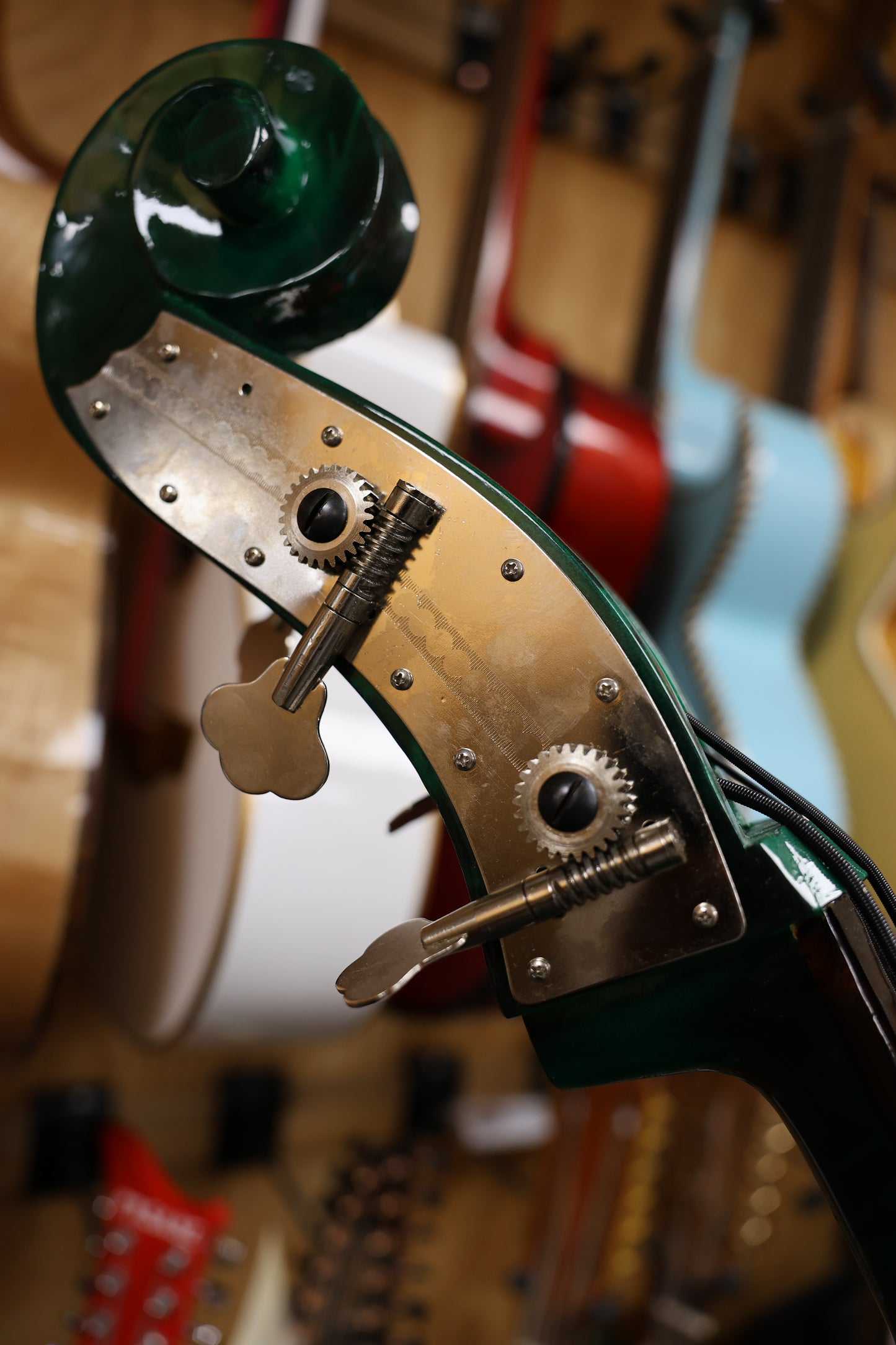 Handcrafted Emerald Tololoche (Double Bass)