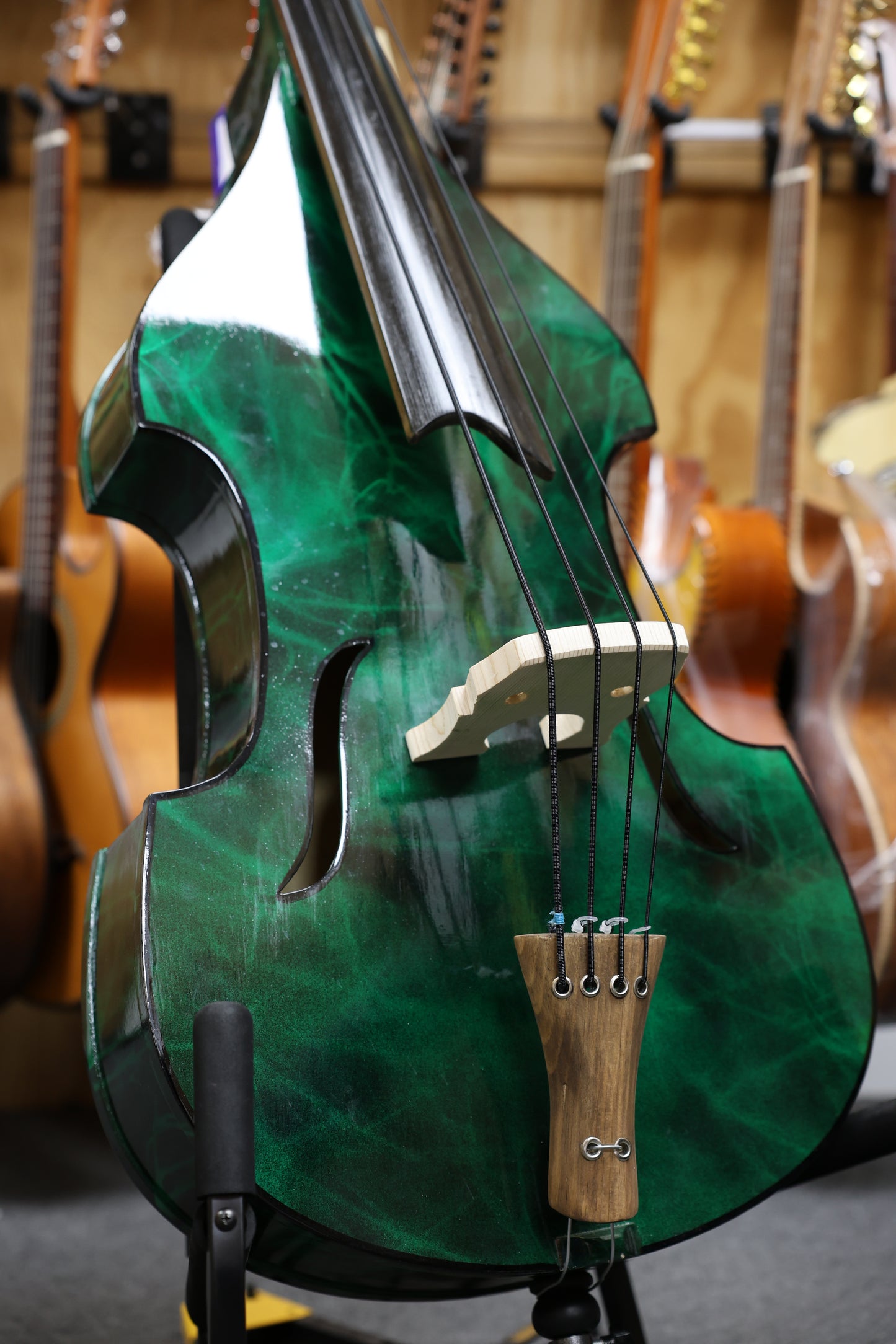 Handcrafted Emerald Tololoche (Double Bass)