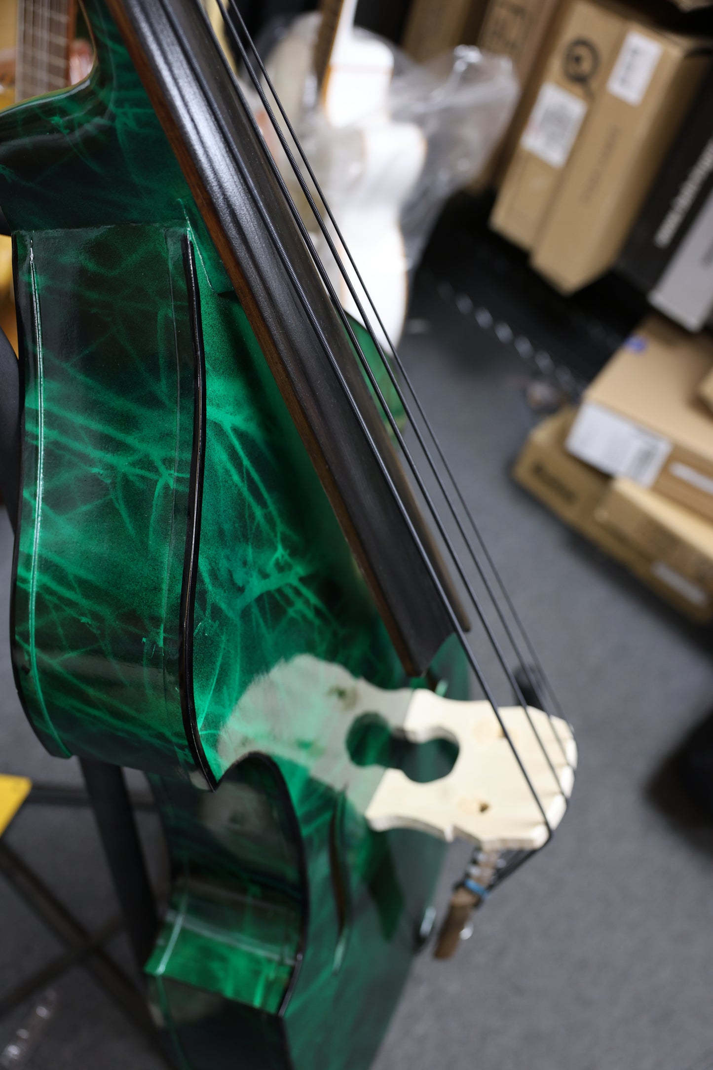 Handcrafted Emerald Tololoche (Double Bass)