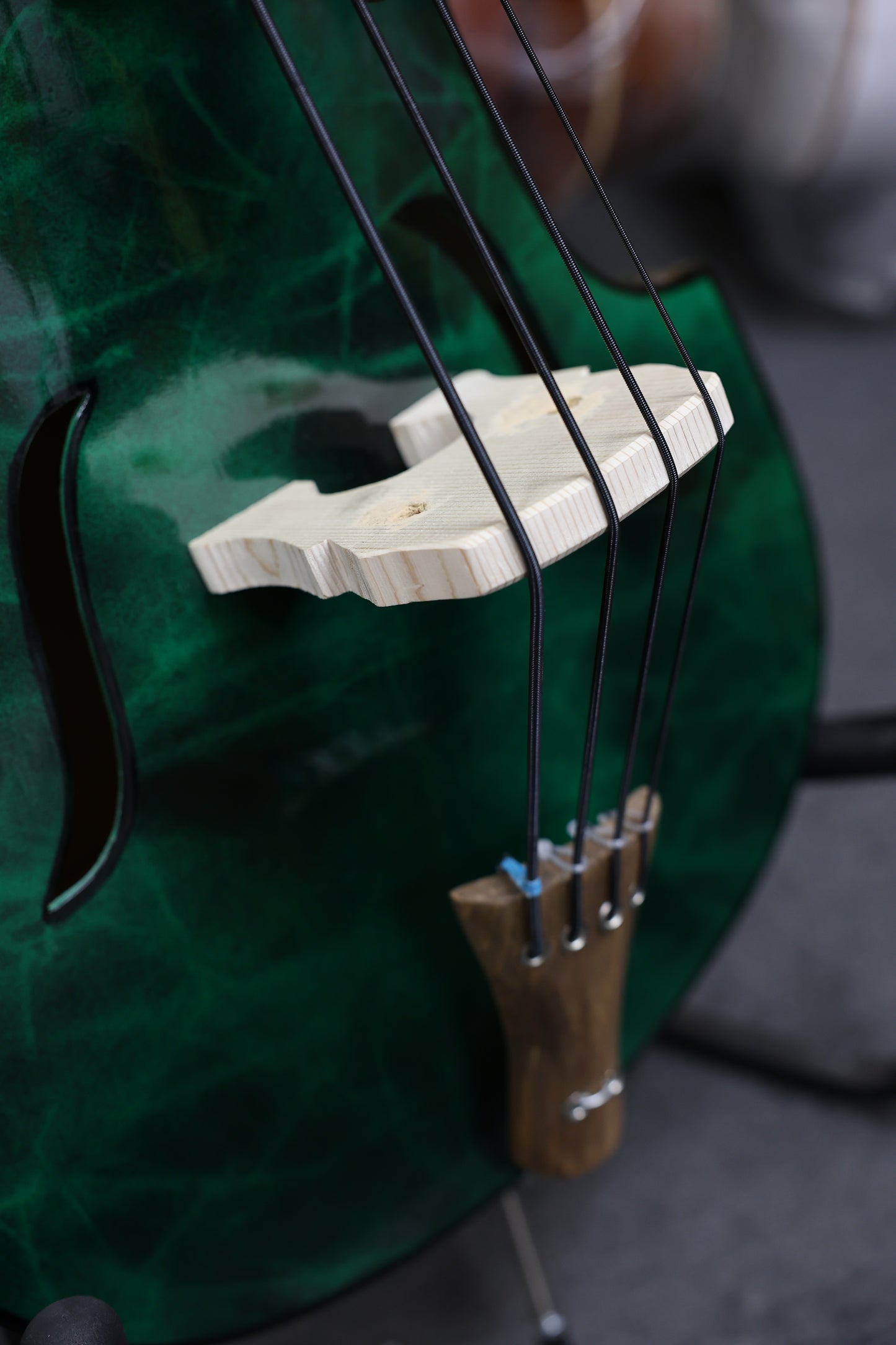 Handcrafted Emerald Tololoche (Double Bass)