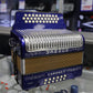 Used Hohner Corona Classic Accordion - Blue (GCF Key)