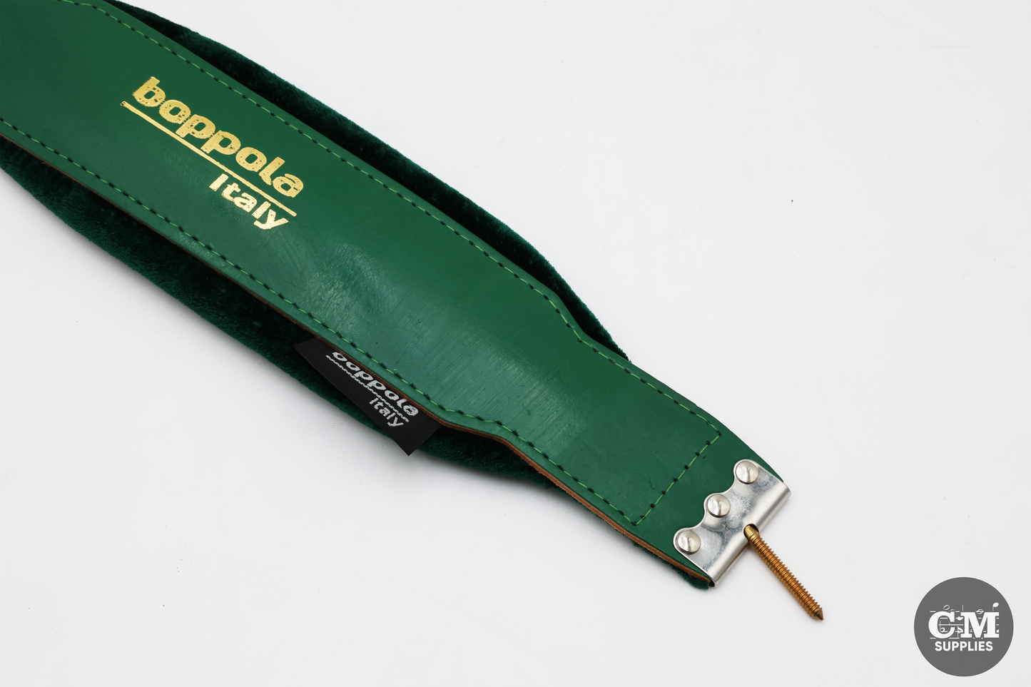 Boppola Italy Green Cloth Accordion Bass Shoulder Strap (Thread Screw Mount)