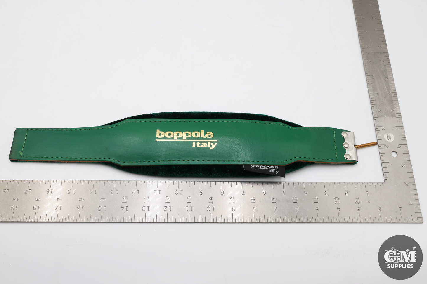 Boppola Italy Green Cloth Accordion Bass Shoulder Strap (Thread Screw Mount)