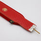 Boppola Italy Red on Red Embosed Accordion Bass Shoulder Strap (Thread Screw Mount)