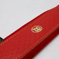 Boppola Italy Red on Red Embosed Accordion Bass Shoulder Strap (Thread Screw Mount)