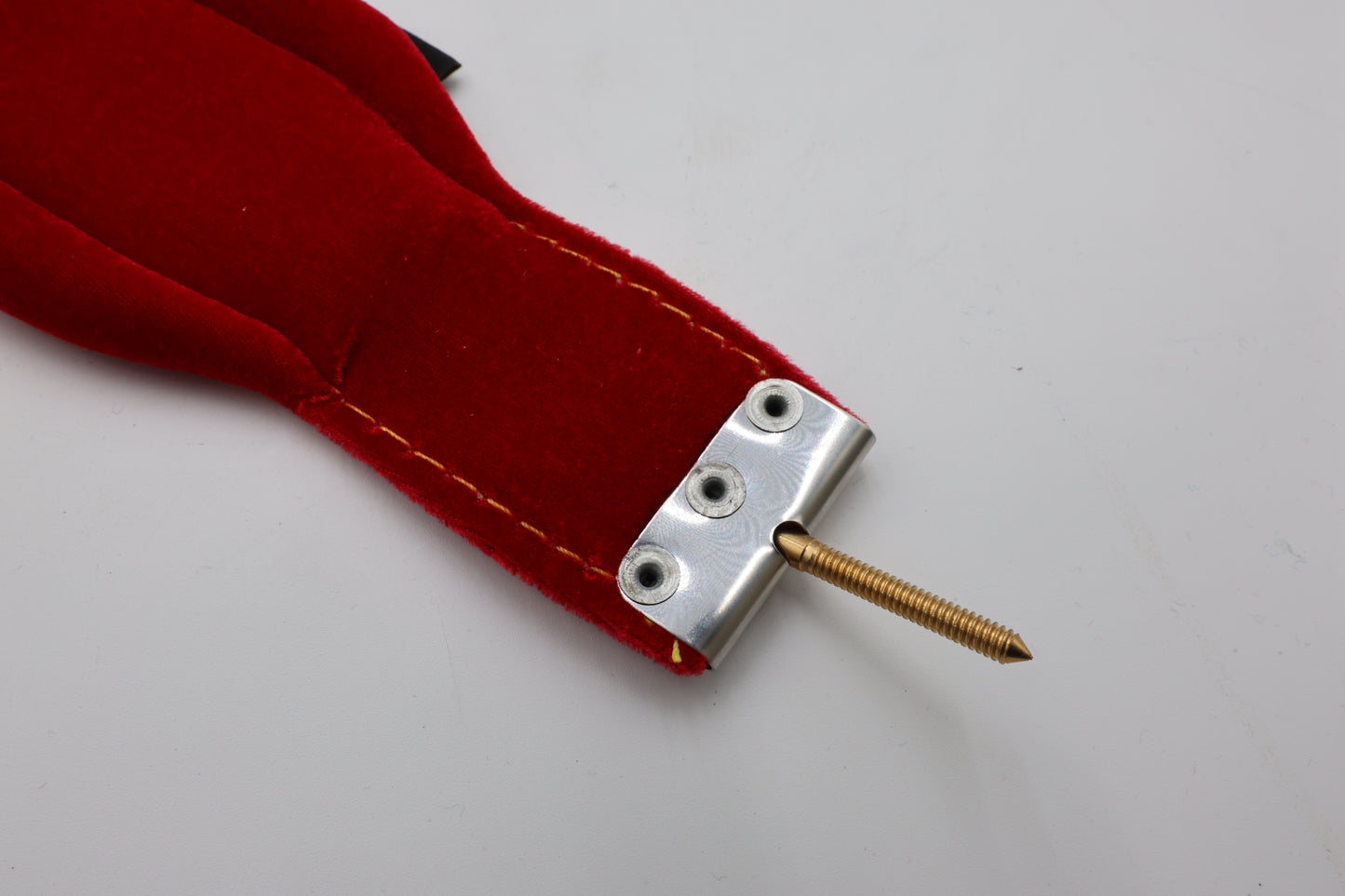 Boppola Italy Red on Red Embosed Accordion Bass Shoulder Strap (Thread Screw Mount)