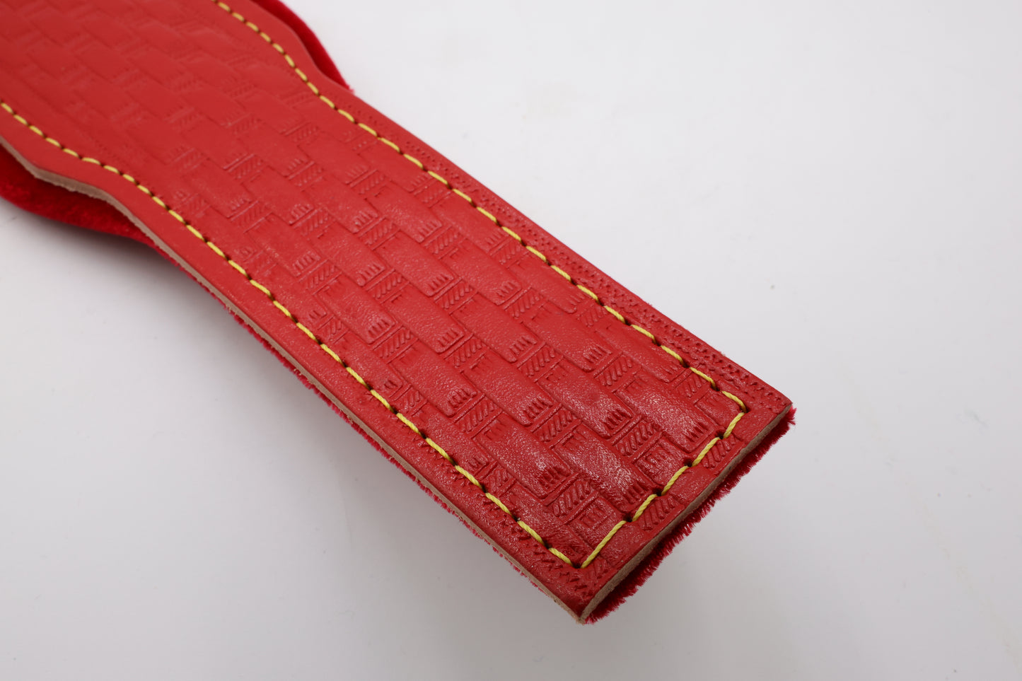 Boppola Italy Red on Red Embosed Accordion Bass Shoulder Strap (Thread Screw Mount)