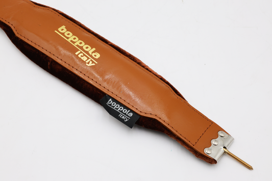 Boppola Italy Brown on Brown Accordion Bass Shoulder Strap (Thread Screw Mount) (Copy)
