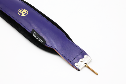 Boppola Italy Purple on Black Accordion Bass Shoulder Strap (Thread Screw Mount) (Copy)