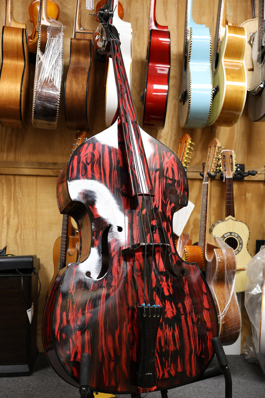 Handcrafted Red Tiger Tololoche (Double Bass)