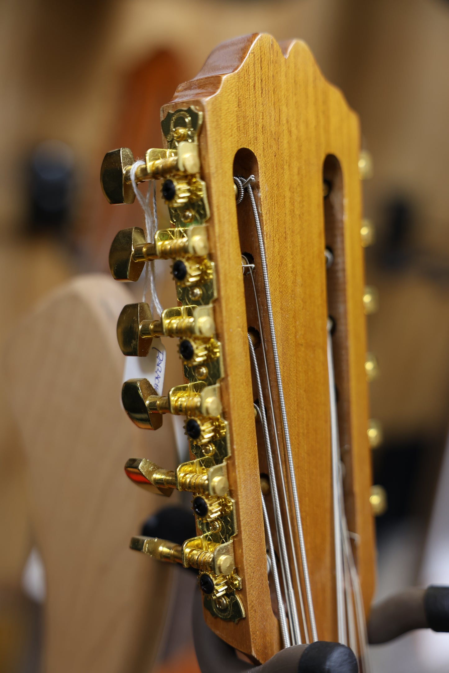 Handcrafted Bajo Quinto with Yellow/Gold Finish (Paracho Elite)