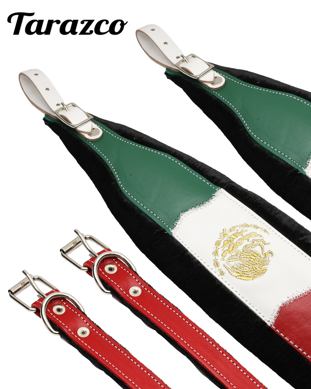 Mexico Flag Accordion Shoulder Straps - Premium Comfort and Style