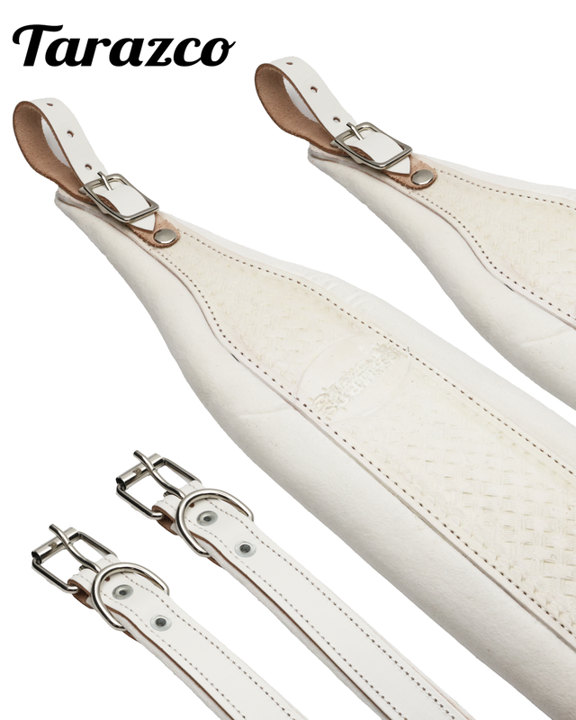 Tarazco Accordion Shoulder Straps - White Embosed