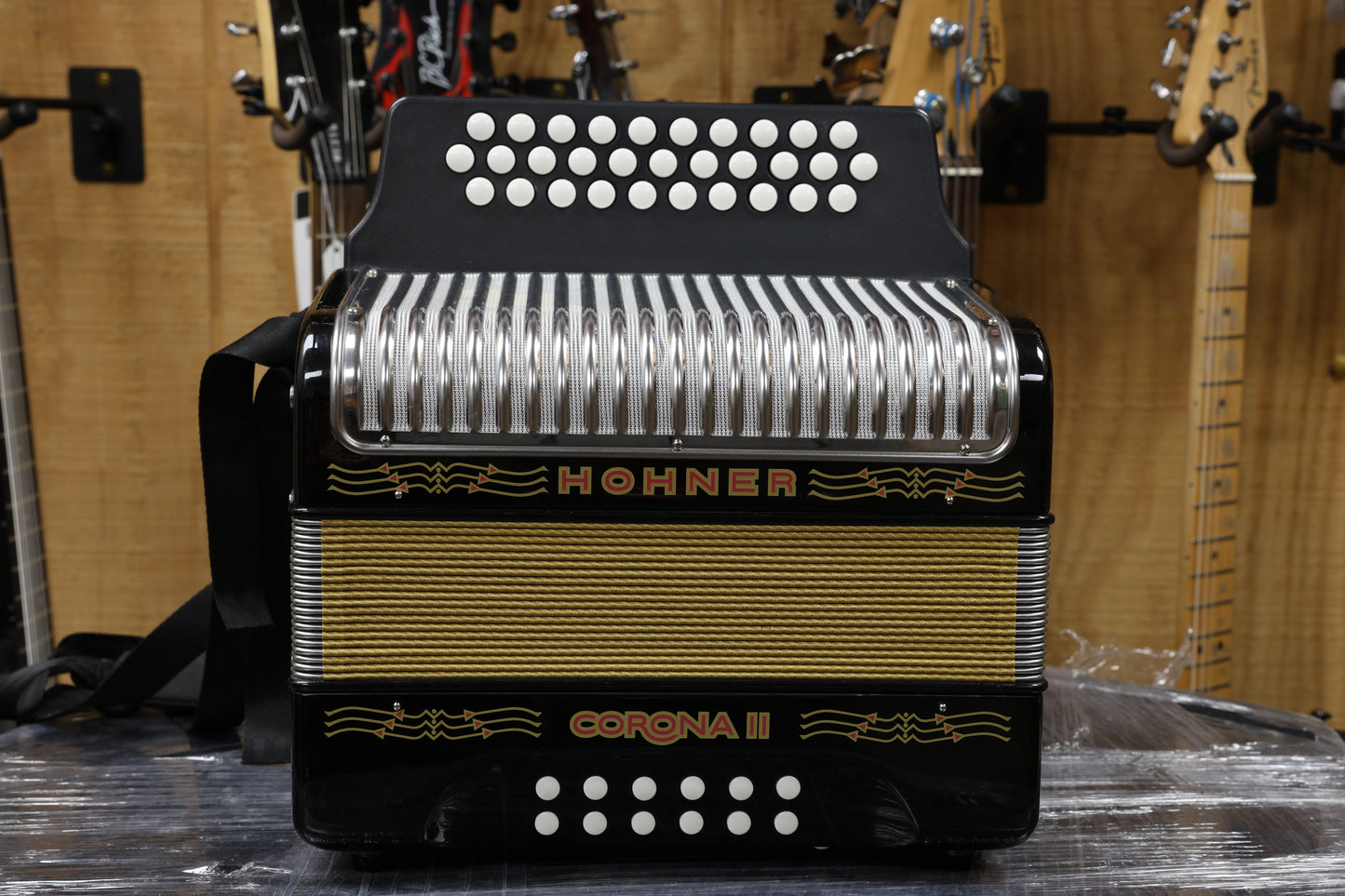 Corona II Accordion GCF - Black