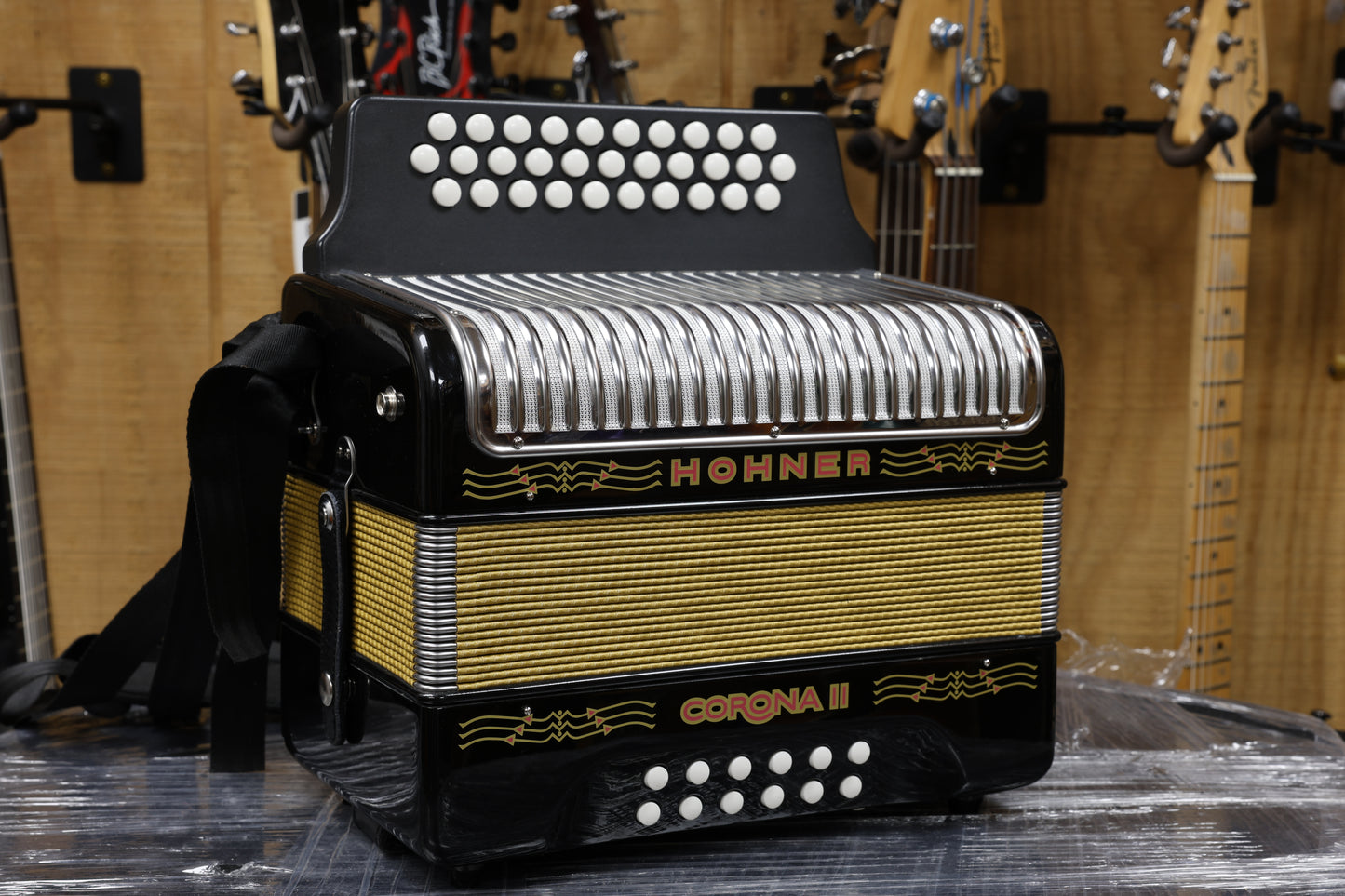 Corona II Accordion GCF - Black