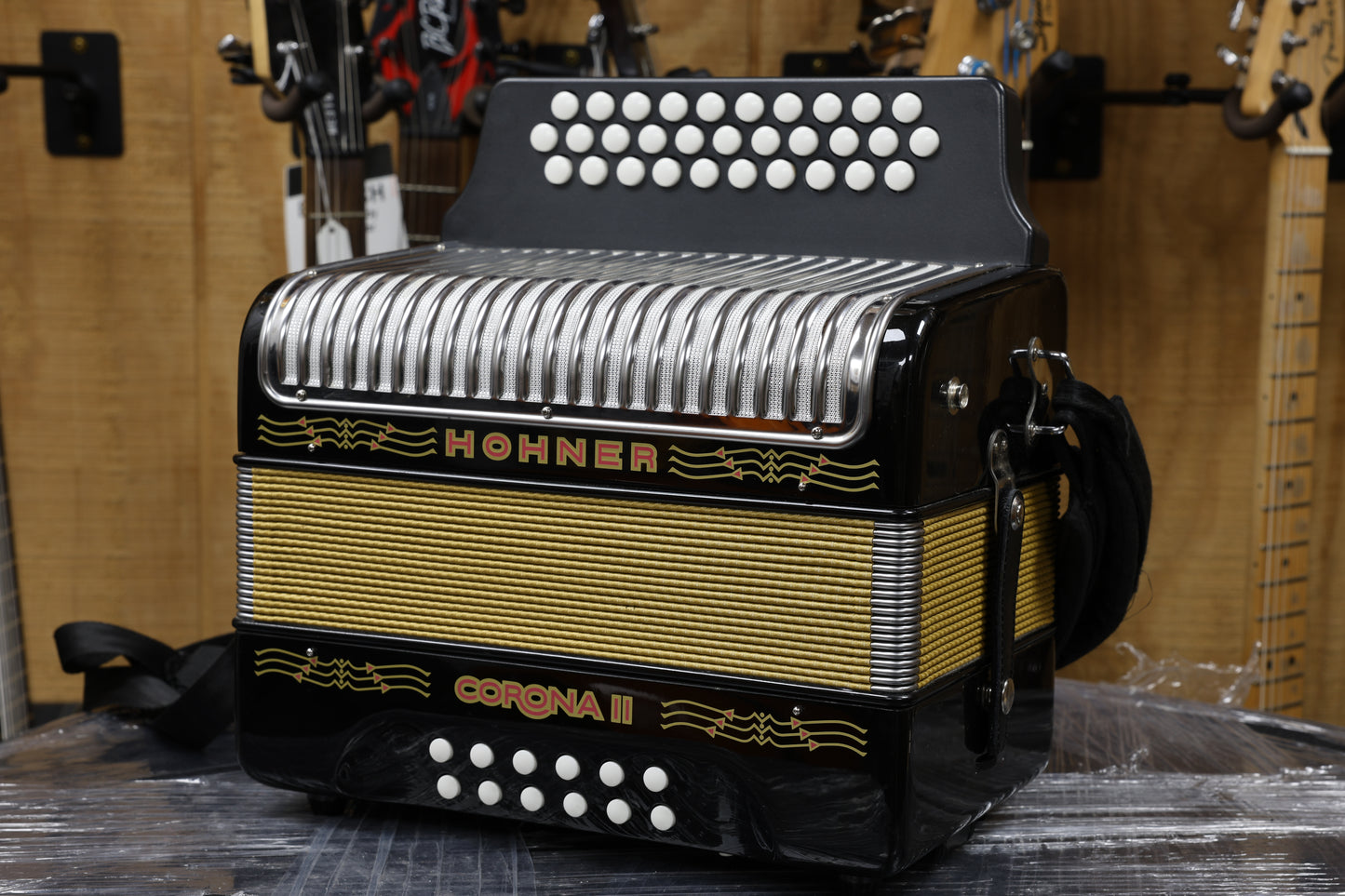 Corona II Accordion GCF - Black