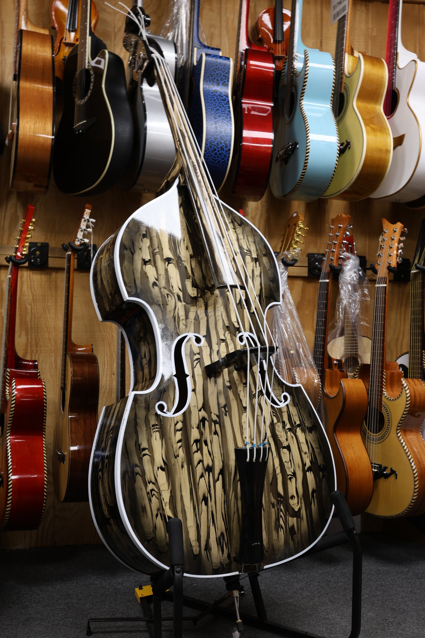 Handcrafted Glossy Wood Tololoche (Double Bass)