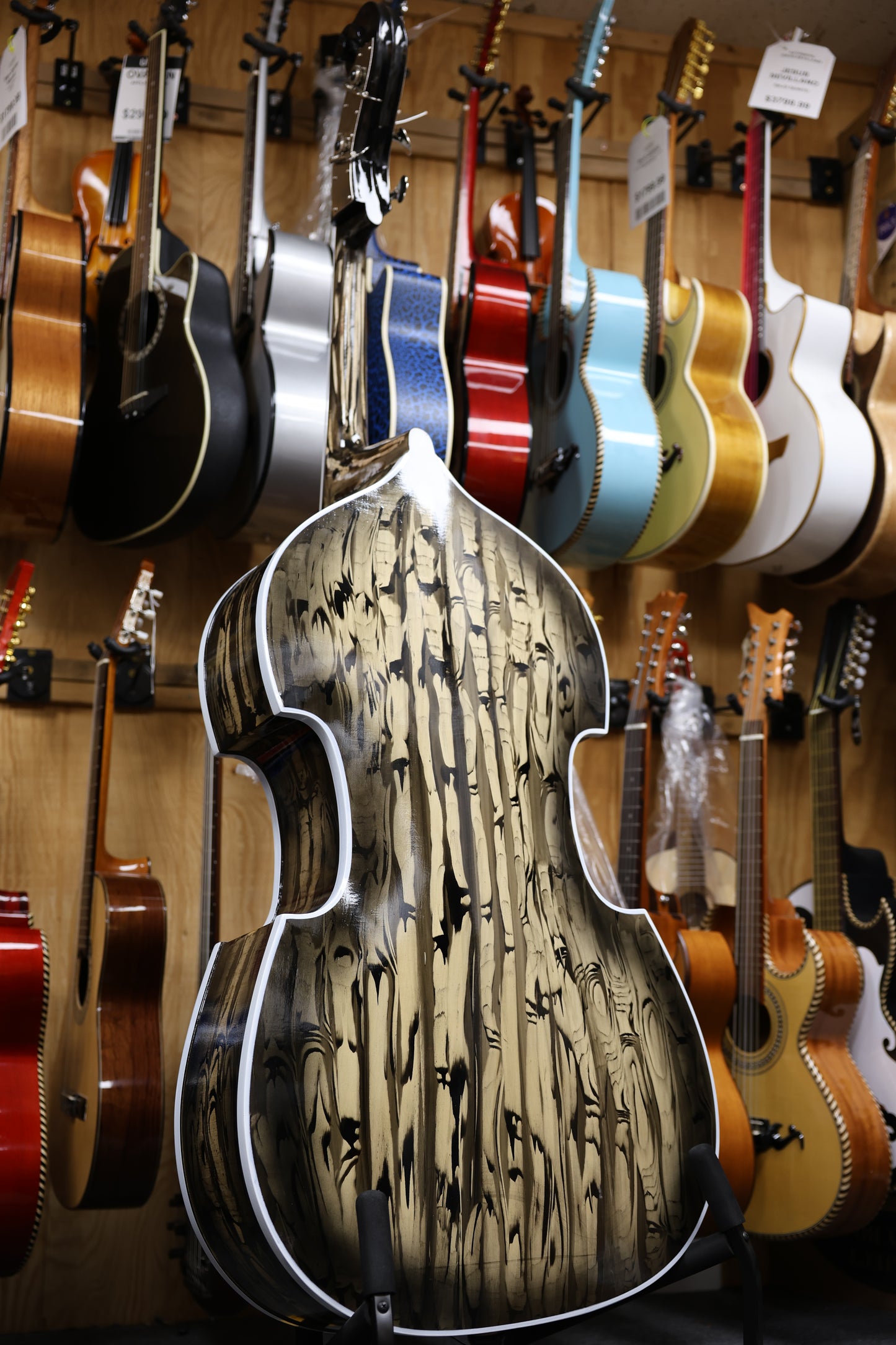 Handcrafted Glossy Wood Tololoche (Double Bass)