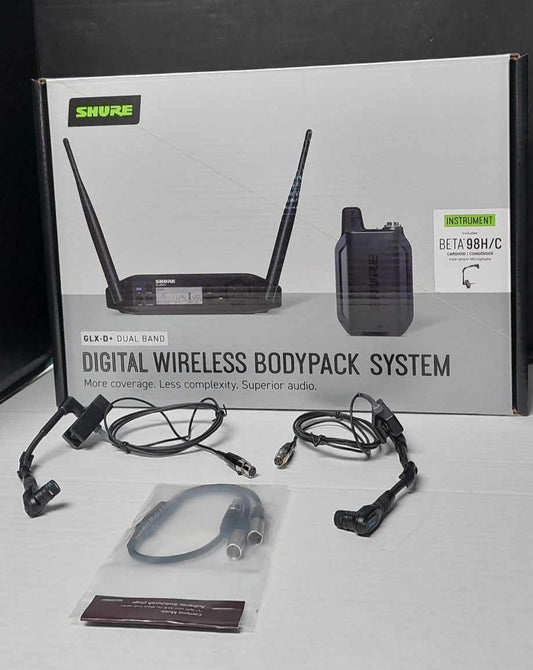 Accordion Wireless Mic System Shure Double Beta 98 + Y Cable Split
