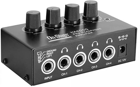 On-Stage HA4000 4-Channel Headphone Amp