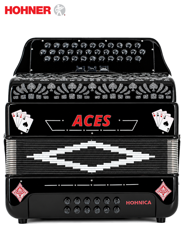Hohner ACES II Diatonic Accordion - Keys of F/Bb/Eb (FA)