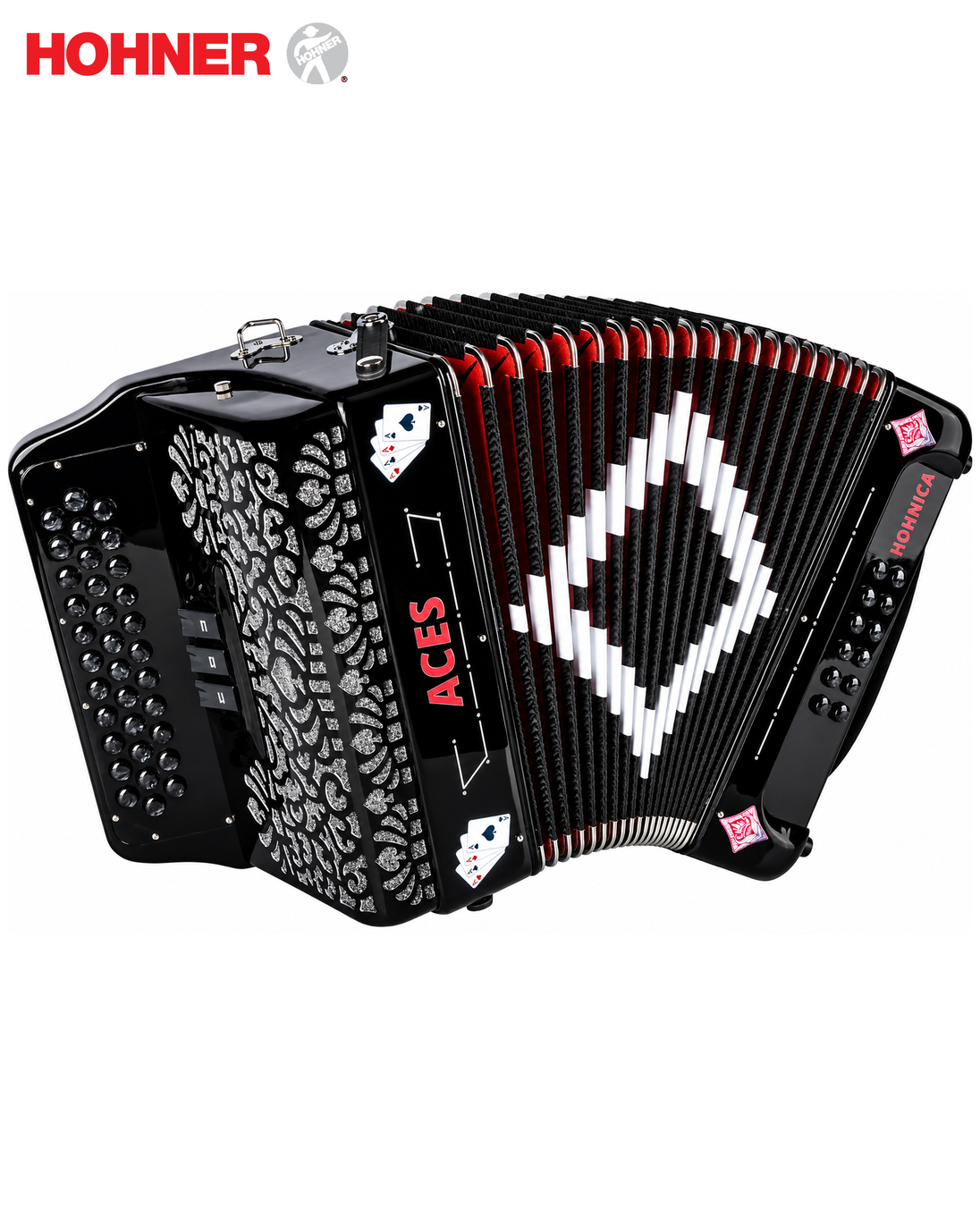 Hohner ACES II Diatonic Accordion - Keys of G/C/F