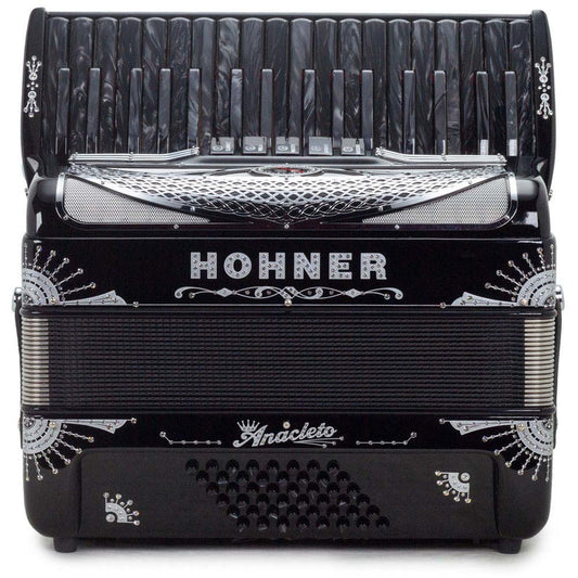 Hohner Anacleto Latino III 34/48  5 Switch Accordion - BLACK