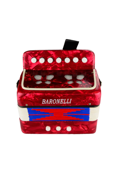Baronelli AC0702-RD Wooden Kids Mini Accordion