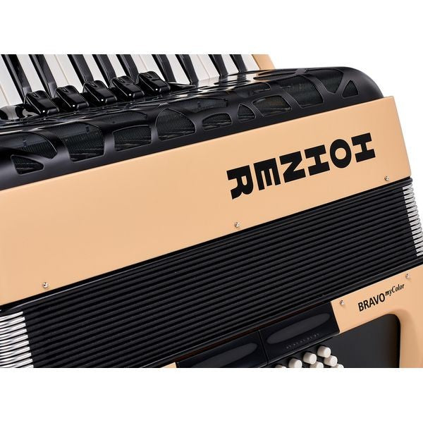 Hohner Bravo MyColor III 72 Accordion - Earth, 34-Key Chromatic with Gig Bag