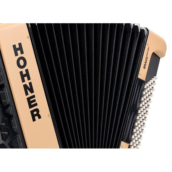 Hohner Bravo MyColor III 72 Accordion - Earth, 34-Key Chromatic with Gig Bag