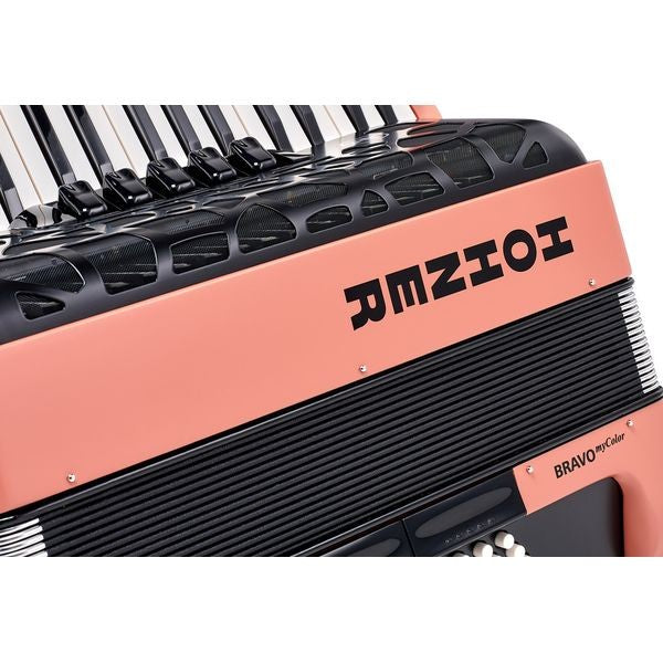 Hohner Bravo MyColor III 72 Chromatic Piano Key Accordion Sunrise - Turquoise