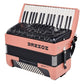 Hohner Bravo MyColor III 72 Chromatic Piano Key Accordion Sunrise - Turquoise