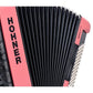 Hohner Bravo MyColor III 72 Accordion - Fire, 34-Key Chromatic with Gig Bag