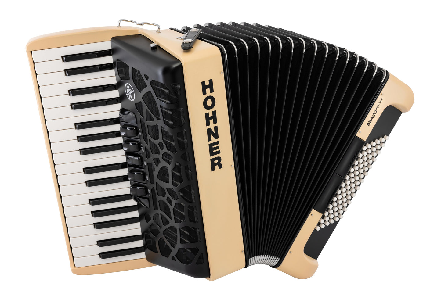 Hohner Bravo MyColor III 72 Accordion - Earth, 34-Key Chromatic with Gig Bag