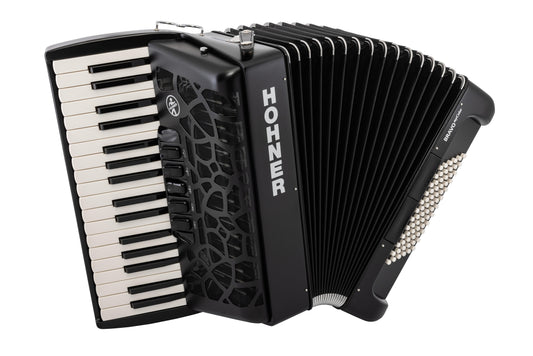 Hohner Bravo MyColor III 72 Accordion - Night, 34-Key Chromatic with Gig Bag