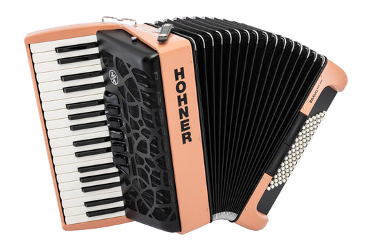 Hohner Bravo MyColor III 72 Chromatic Piano Key Accordion Sunrise - Turquoise