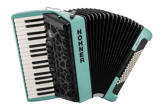 Hohner Bravo MyColor III 72 Accordion - Wind, 34-Key Chromatic with Gig Bag