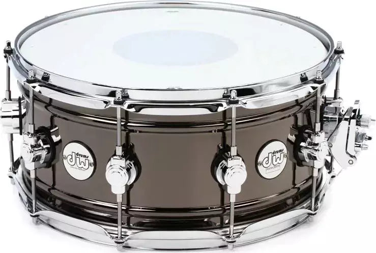 DW Design Series Snare Drum - 6.5 inch x 14 inch, Black Nickel Over Brass