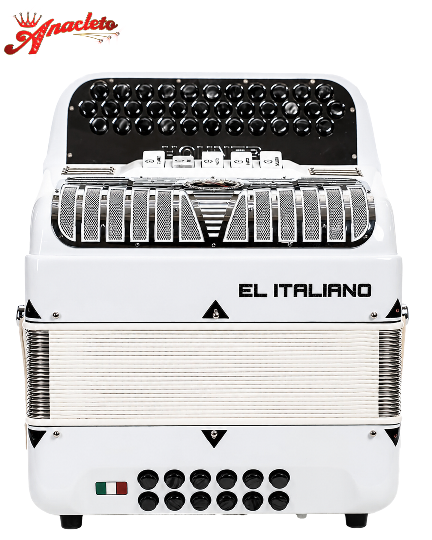 Hohner Anacleto El Italiano III 5 Switch Compact FBE (FA) Accordion - Hohner Anacleto El Italiano III 5 Switch Compact FBE (FA) Accordion -