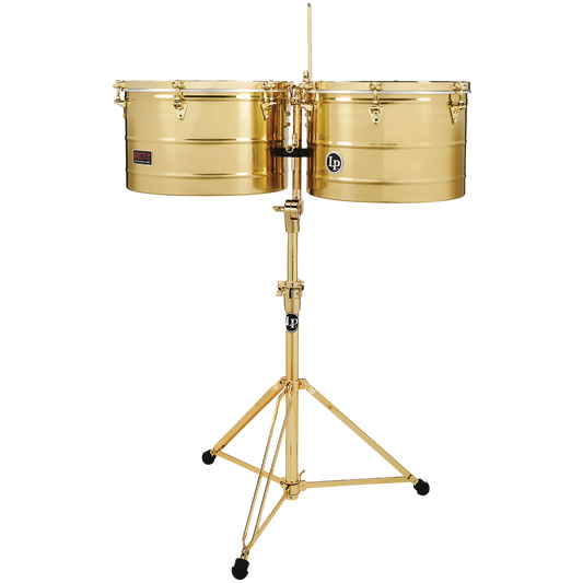 Latin Percussion LP1516-BGD Prestige 15” & 16” Timbales Set – Chrome Gold