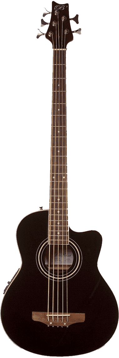 De Rosa GAB475-BK 5 String Cutaway Acoustic-Electric Bass Guitar