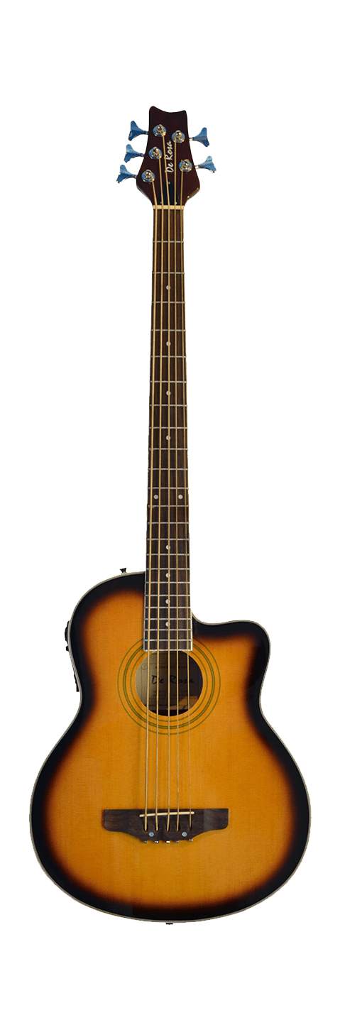 De Rosa GAB475-TS 5 String Cutaway Acoustic-Electric Bass Guitar