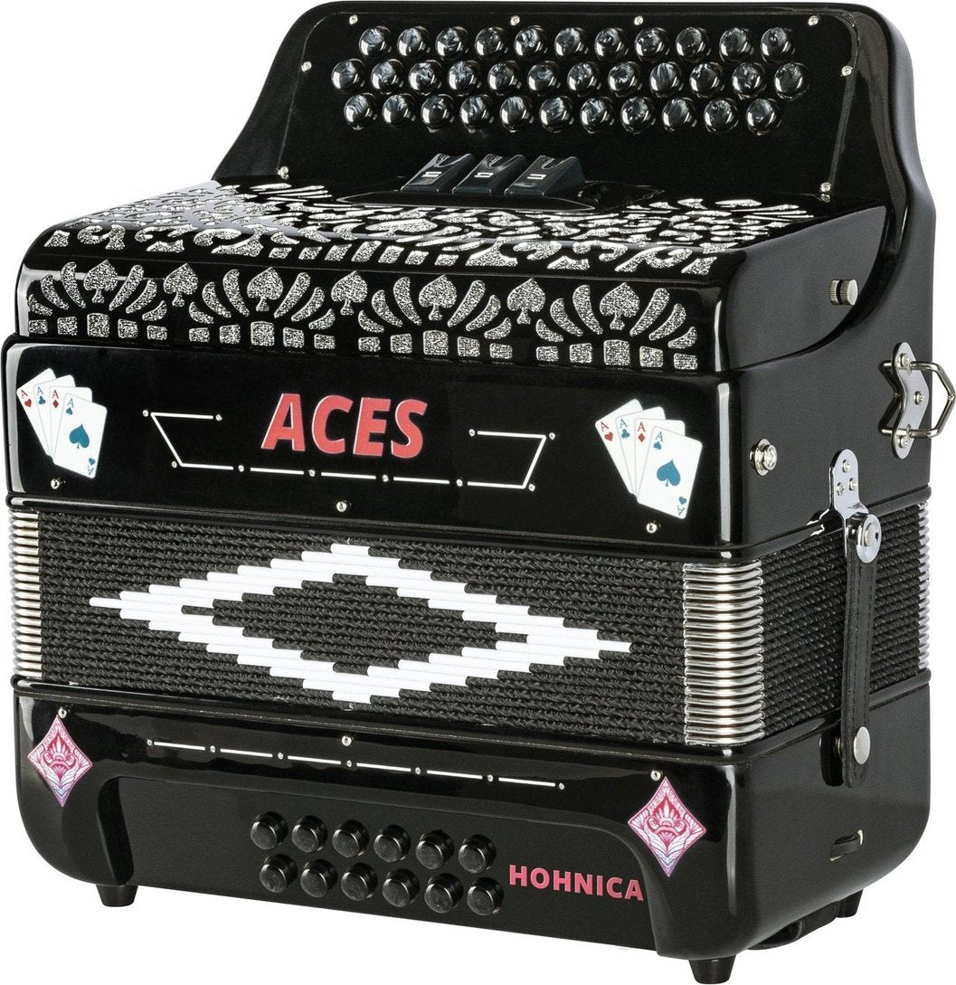 Hohner ACES II Diatonic Accordion - Keys of F/Bb/Eb