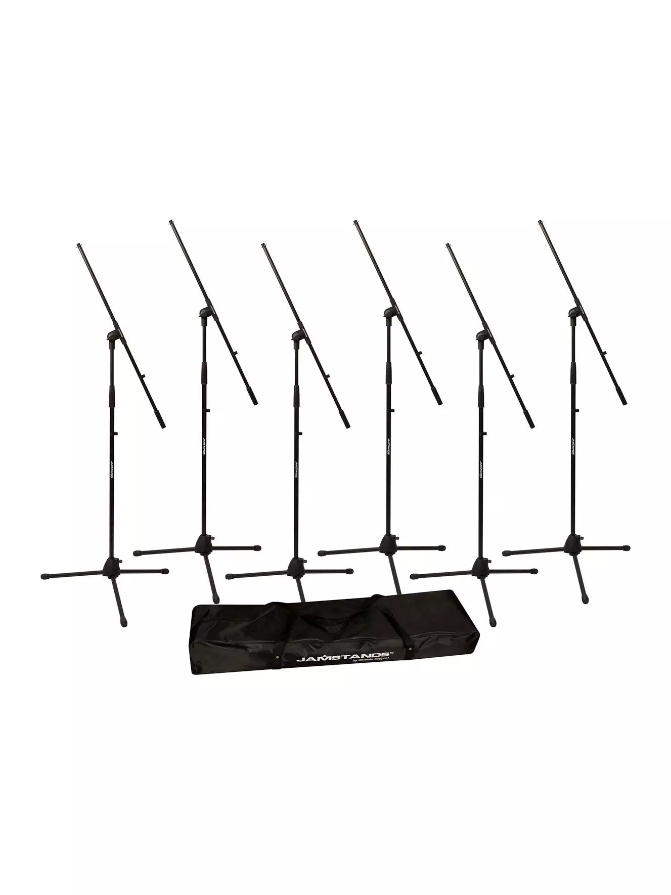 Ultimate Support JS-MCFB6PK JamStands 6-Pack Tripod Mic Stand Bundle