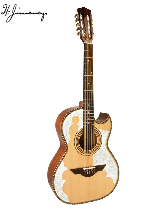 H. Jimenez LBQ4 El Patrón Standard Series Acoustic Bajo Quinto – Natural