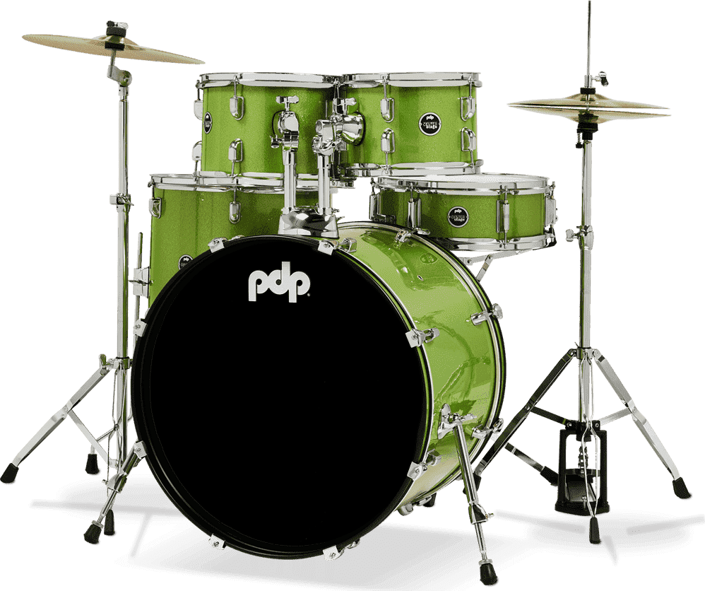 Green pearl drum set deals